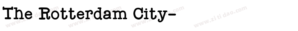 The Rotterdam City字体转换